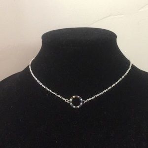 Rhinestone Circle Choker with Extender